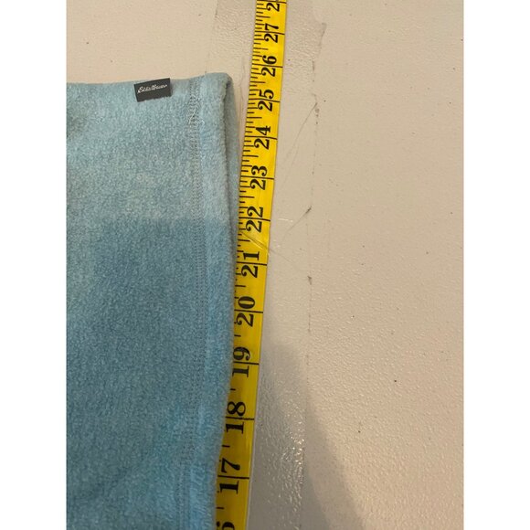 NWT Eddie Bauer Womens Ultrasoft Sea Blue Quarter Zip Fleece Pullover XL - Picture 8 of 9